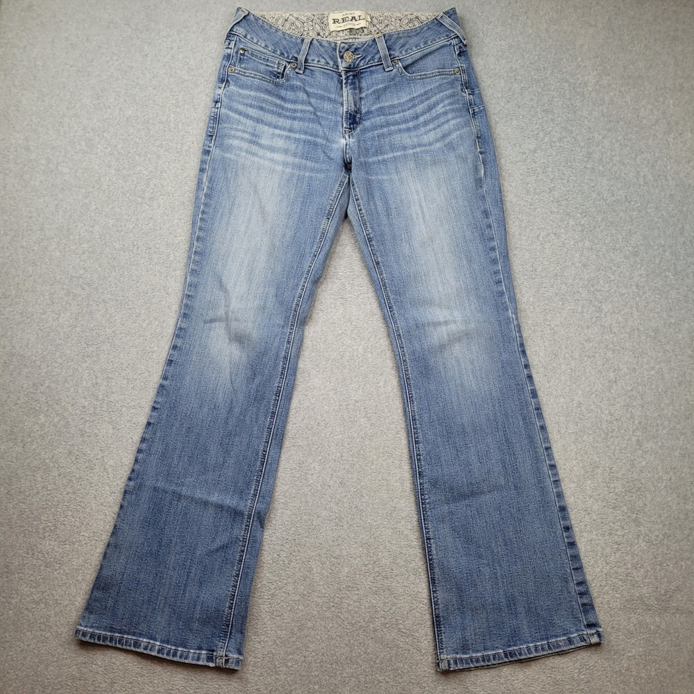 Ariat REAL Patricia Bootcut Jeans Womens 31x32 Blue Denim Mid Rise Stretch